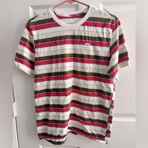 Men’s Nike Tee, Striped Tee, Vintage 90s Style